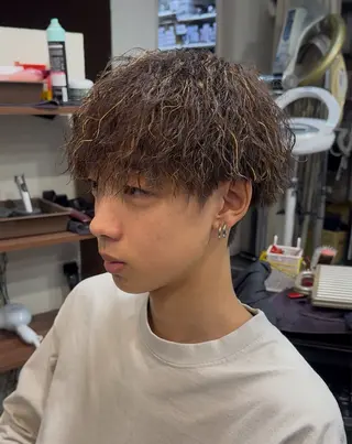 パーマ メンズ 年間2000名担当◎ パーマ職人/仲原佑樹のヘアスタイル