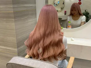 ロング カラー パーマ ヘアアレンジ メンズ キッズ ネイル マツエク・マツパ アイブロウ 🤍韓国風/艶髪🤍 鳥越美羽のヘアスタイル