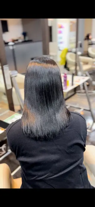 ミディアム 阿倍野/髪質改善 /縮毛矯正/坪田幸広のヘアスタイル