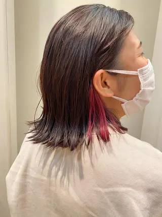 ミディアム カラー モダーン北鎌倉所属・中溝 アカリのヘアスタイル