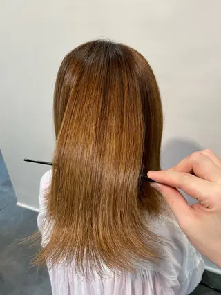 ミディアム 🔆髪質改善 透明感 カラー🔆佐々木貴仁のヘアスタイル