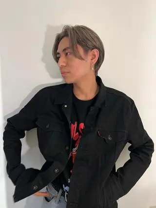 ミディアム カラー メンズカット・パーマ eliasのヘアスタイル