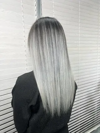 ロング 山影✨バレイヤージュ ハイライト✨メンズ◎のヘアスタイル