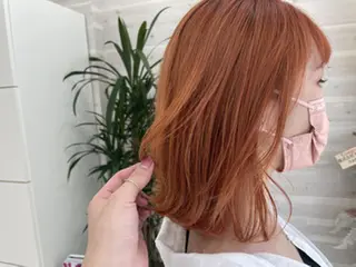 カラー 柔らかオリーブカラー 透明感カラー古澤羅威のヘアスタイル