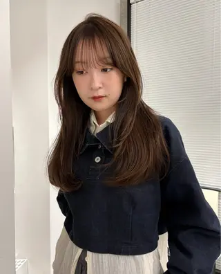 ロング カラー 原 菜帆のヘアスタイル