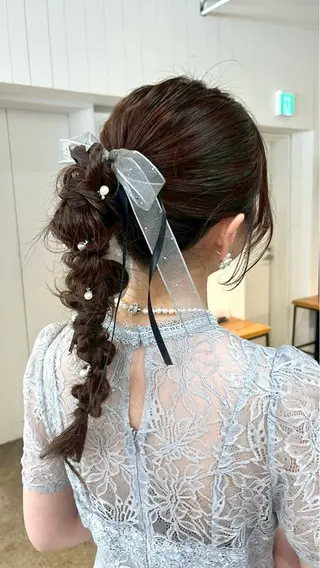 ヘアアレンジ MINAMO 韓国レイヤーのヘアスタイル