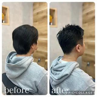 メンズ Aguhair milo森山知幸のヘアスタイル