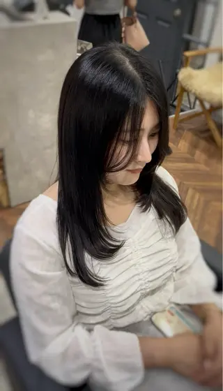 セミロング Zina博多店 CHIHIRO🫧のヘアスタイル