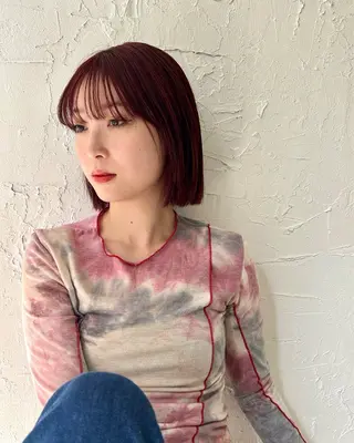 カラー Le'a  谷町🌱 ツボタホノカのヘアスタイル