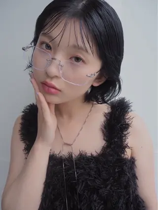 ミディアム カラー くすみカラー/ 海外ヘア/ろーれんのヘアスタイル