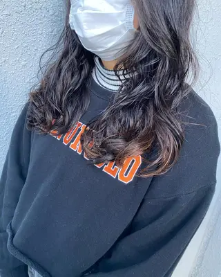 ロング パーマ 後藤紗英/髪質改善 /オリーブベージュのヘアスタイル