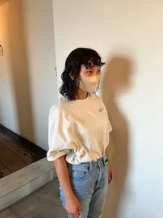 ミディアム パーマ 前川 華恋 / room3のヘアスタイル