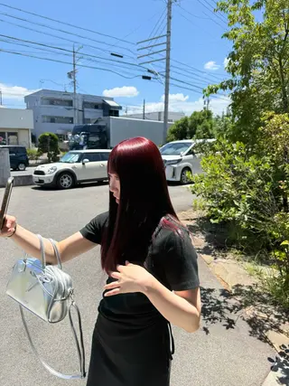 ロング カラー 原田 翠のヘアスタイル
