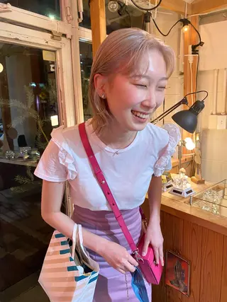 ミディアム iru所属・mi kiのヘアスタイル