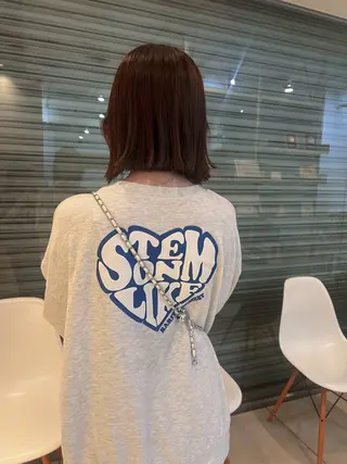 ショート リリカ🐈‍⬛ブリー チカラー/上永谷のヘアスタイル