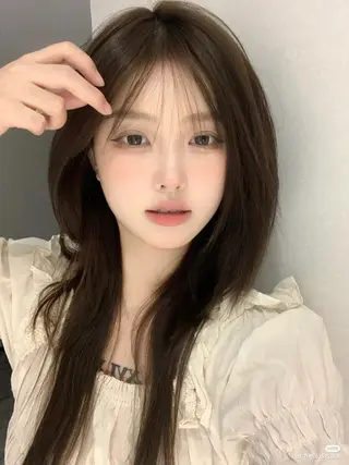 ロング カラー 🤍韓国大人っぽ ベージュMAI🤍のヘアスタイル