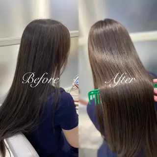 セミロング 𝐑𝐞𝐨/透明感 𝐜𝐨𝐥𝐨𝐫のヘアスタイル