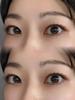 マツエク・マツパ amina.岐阜 久保田のマツエク・マツパデザイン