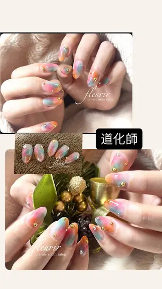 ネイル フルリール 【プライベートサロンのネイルデザイン