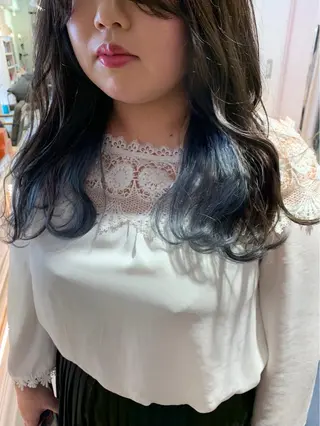 セミロング ダブルカラー /垣尾颯大のヘアスタイル