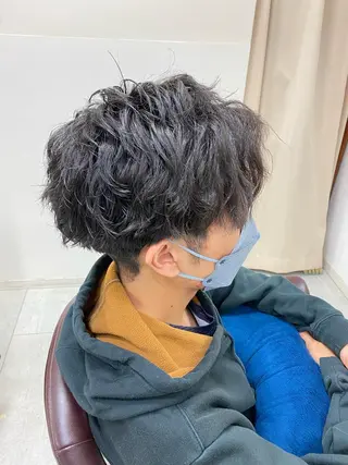 ショート パーマ メンズ メンズパーマの達人 /タカシマ　ダイスケのヘアスタイル