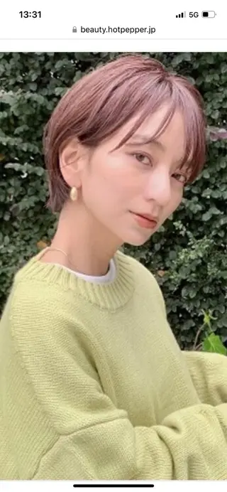 ショート カラー ✨髪質改善✨ ✨ボブショート✨山木のヘアスタイル
