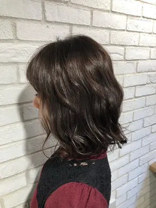 ミディアム カラー パーマ ヘアアレンジ メンズ キッズ ネイル マツエク・マツパ 新宿/髪質改善/ 美髪矯正✨浅江通友のヘアスタイル