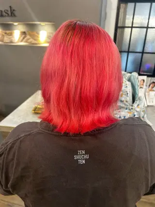 ミディアム カラー ブリーチ／ヘアセット 🪞🌙minamiのヘアスタイル