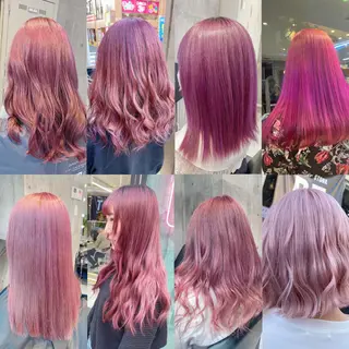 ロング カラー メンズ JuNブリーチに 縮毛矯正するプロのヘアスタイル