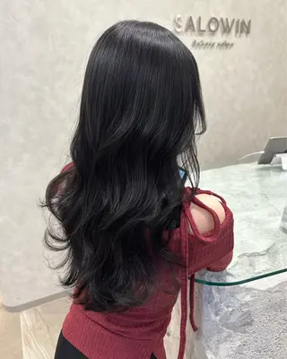 ロング カラー SALOWIN原宿AROA店所属・顔まわり神カット✂︎ 齋藤雄大【表参道】のヘアスタイル