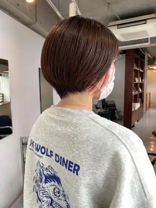 ショート カラー silo所属・silo MOKA 顔周りカット🦦のヘアスタイル