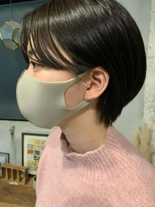 ショート ブリーチなしWカラー /地毛風/小林凪沙のヘアスタイル