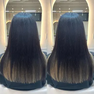 ロング カラー ブリーチ無し透明感 カラー🦕まどかのヘアスタイル