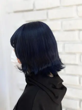 ミディアム カラー メンズパーマ 本多のヘアスタイル