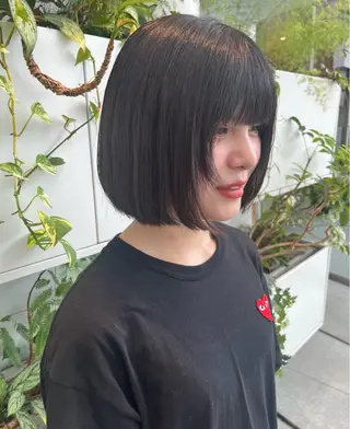 ショート カラー パーマ Kuku所属・つぼみ/パーマ ／レイヤー／ボブのヘアスタイル