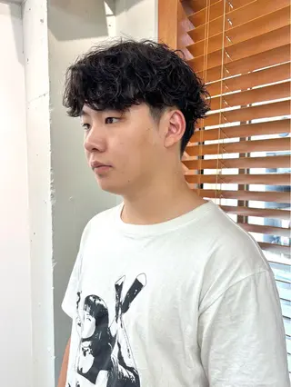 パーマ メンズ ENIEN MAKE’S 立川所属・ミカ💫/パーマ/ ボブ/暖色カラーのヘアスタイル