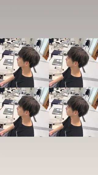 ショート カラー ヘアアレンジ メンズ 💎韓国レイヤー× 髪質改善 ゆうま💎のヘアスタイル