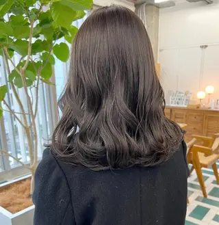 セミロング カラー noe所属・AYAKA/名古屋/ 栄/ボブ/透明カラーのヘアスタイル