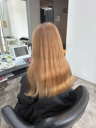 ロング 🧋ミルクティーカラ ー🧋特化小林拓登のヘアスタイル
