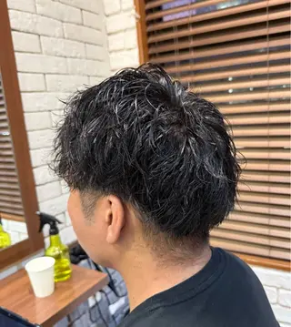 ショート パーマ メンズ Recyclage　武蔵小杉店【ルシクラージュ】所属・✨似合わせカット ✨村尾日向のヘアスタイル