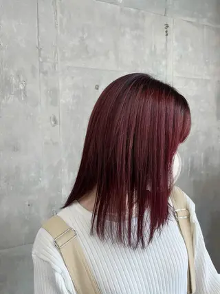 セミロング era所属・azumi/ボブ/暖 色/オリーブ/縮毛のヘアスタイル
