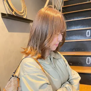 ミディアム カラー AIRI /XENA渋谷本店のヘアスタイル