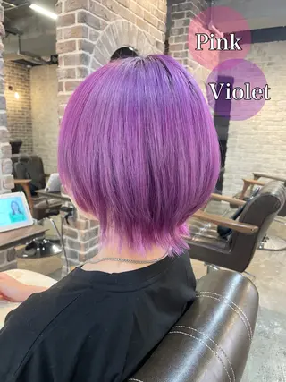 ミディアム カラー ACROあべの店所属・艶カラー/インナー /グラデ/大西小百合のヘアスタイル