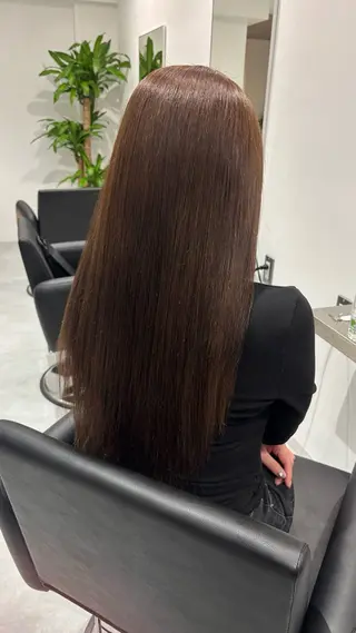 セミロング カラー 小顔レイヤー×抜け感 hair／正源のヘアスタイル