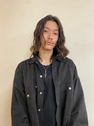 ロング パーマ メンズ 7Bridge所属・ハッシュカット 小西貫太のヘアスタイル