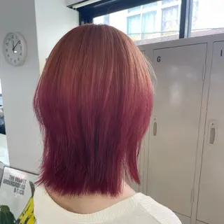 セミロング カラー ハイトーン×デザイン 🪽🫧HIKARIのヘアスタイル