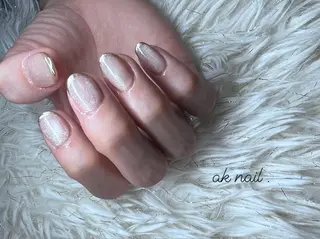 ミディアム ネイル ak nail .のネイルデザイン