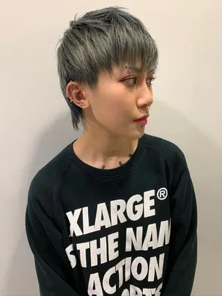 メンズ StellA所属・アートディレクター ワダヒサノリのヘアスタイル