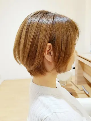 ショート カラー 髪質改善/ハイライト 小林秀樹のヘアスタイル