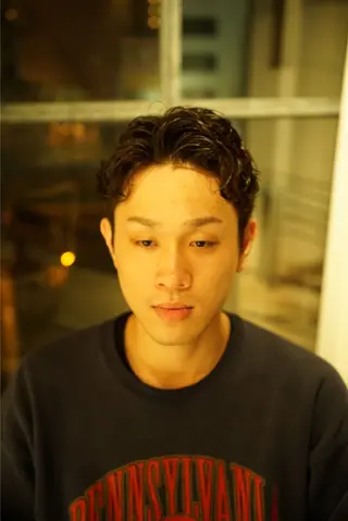 ショート パーマ メンズ GAKU 岳人のヘアスタイル